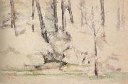 Paul Cezanne Sous-bois oil